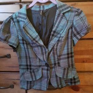 Plaid Blazer